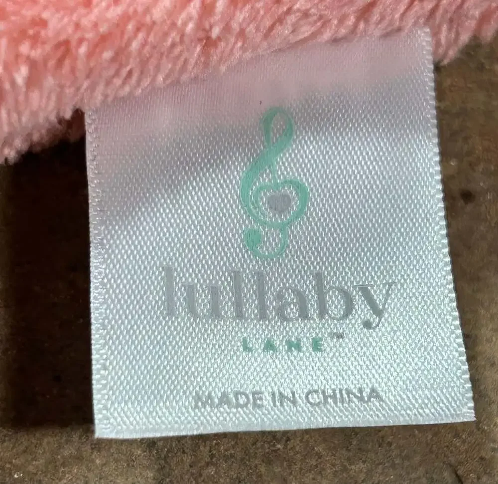 Lullaby Lane pink with dots lovey Bunny